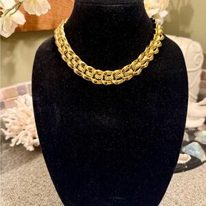 SIGNED Elegant Vintage Gold Chain Necklace by Napier - new old stock with tags